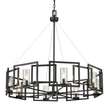 Golden 6068-8 BLK - Golden Lighting Marco 8-light Chandelier in Matte Black